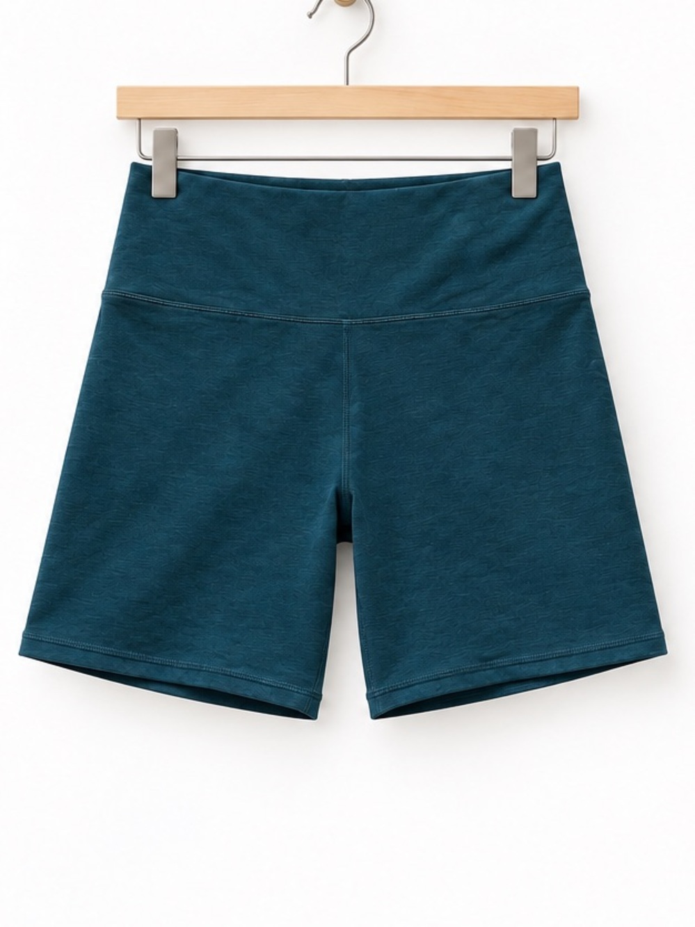 Vuori Moss Heather High Rise Clean Elevation Shorty 6” Bike Athletic Yoga Shorts - Picture 4 of 7
